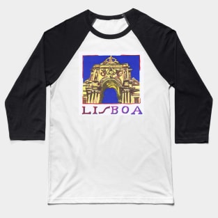 Rua Augusta. Lisbon Baseball T-Shirt